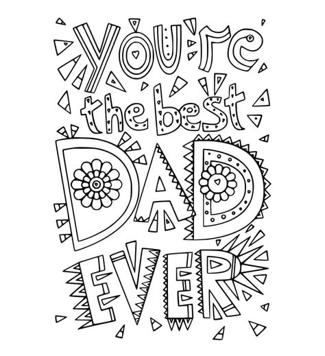 Best Dad Ever Coloring Page Download Print Or Color Online For Free