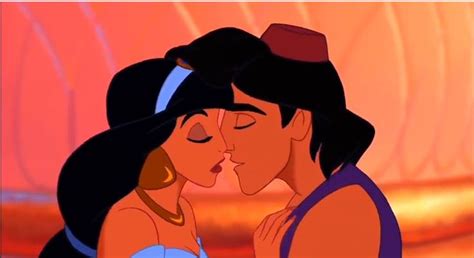 Jasmine And Aladdin In Love And About To Kiss Песни дисней