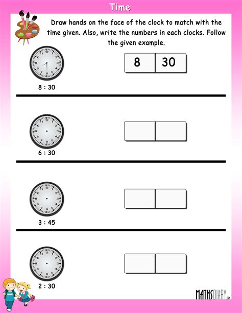 Time Grade 1 Math Worksheets Page 2