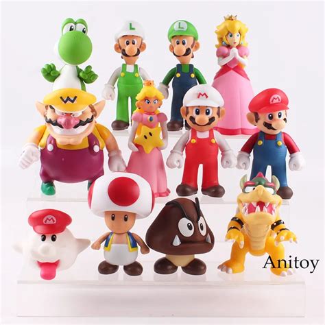 Buy Super Mario Bros Luigi Toad Wario Mario Bowser Princess Peach Boo Goomba