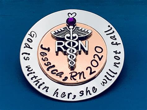 Personalized Pin For Rn Rn T Bsn Pin Nursing Student Etsy