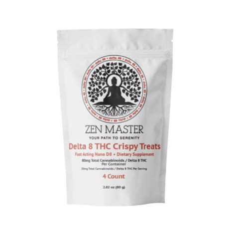 Zen Master D8 Delta 8 Crispy Treats Cbd American Shaman Of Waco