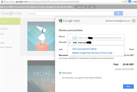 Get your google play card online and receive your code instantly by email. Google Play Won't Accept PayPal - Terence Eden's Blog