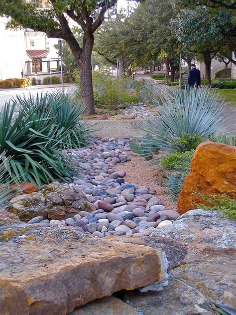 Inspiring Dry Riverbed And Creek Bed Landscaping Texas Landscaping