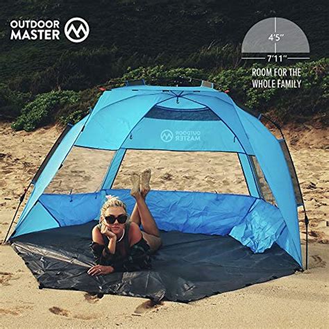 It comes with its own roller bag where you can fold up the whole set and pack up. OutdoorMaster Pop Up Beach Tent - Easy to Set Up, Portable ...