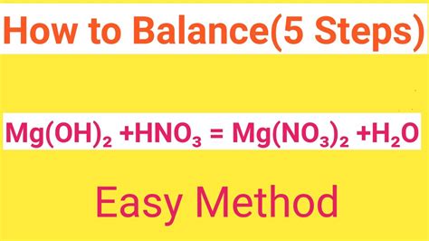Wonderful Magnesium Hydroxide And Nitric Acid Balanced Equation Chemical For Zinc Sulfuric
