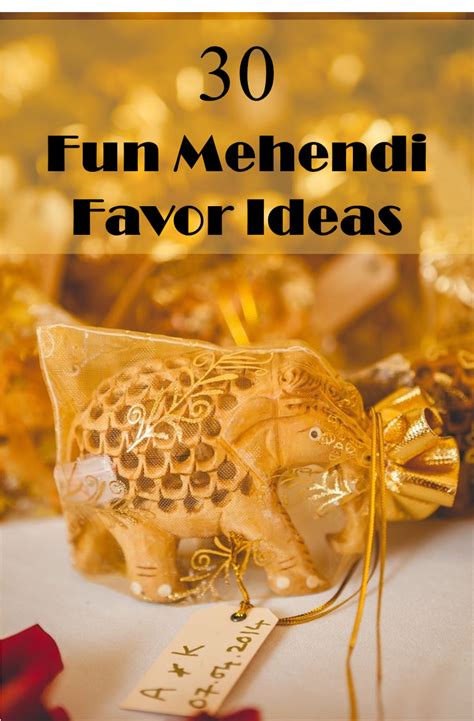 Everyone loves a gift once in a while. 30 Fun Mehendi Favor Ideas for your ceremony - Frugal2Fab ...