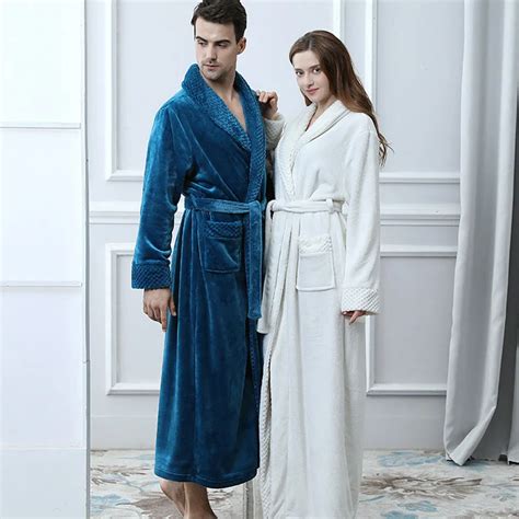 Buy Lovers Thermal Flannel Extra Long Bathrobe Women