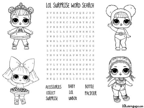 Lol Surprise Doll Coloring Pages Color All Of Your Favorite Lol