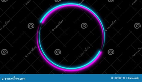 Fluorescent Abstract Neon Line Tube Light Effect Background Stock Image