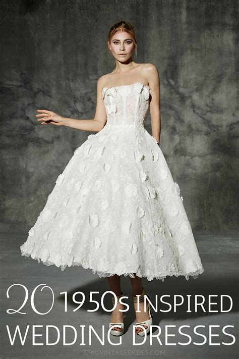 20 Chic 1950s Inspired Wedding Dresses Chic Vintage Brides