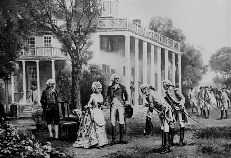 Mount Vernon Washington With French Generals