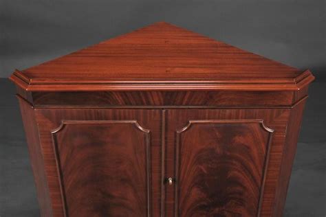 High End Mahogany Corner China Cabinet For Dining Room