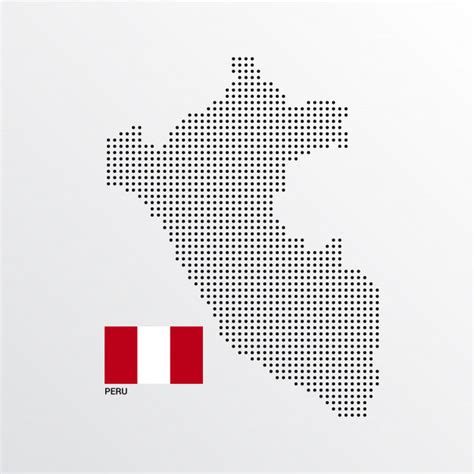 Perú y venezuela se enfrentan por la quinta jornada de la copa américa 2021. Diseño de mapa de perú con bandera y vector de fondo claro ...