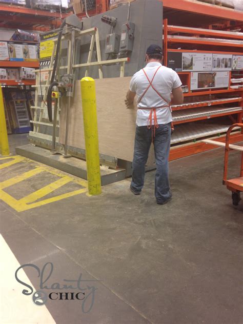 Will home depot cut wood for me? My $100 Plank Wall! - Shanty 2 Chic