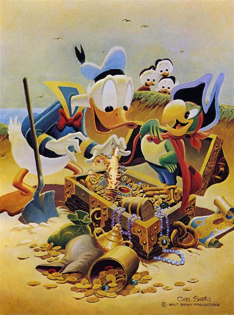 Donald Duck Pirates Gold By Carl Barks Disney Duck Donald Duck