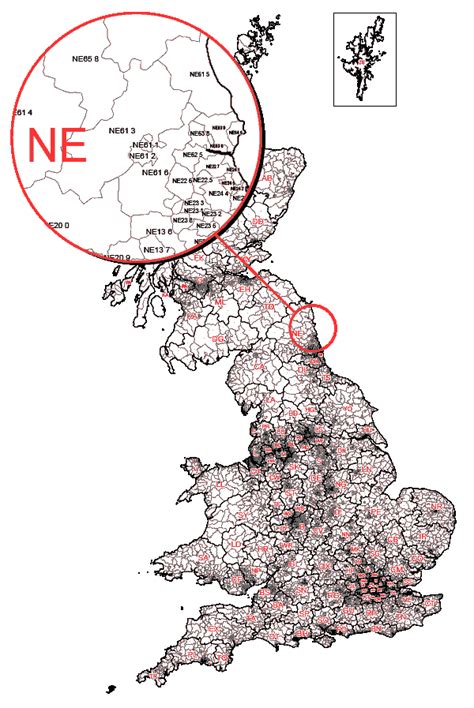 Uk Postcode Sector District And Area Map In Editable Format Hot Sex Picture