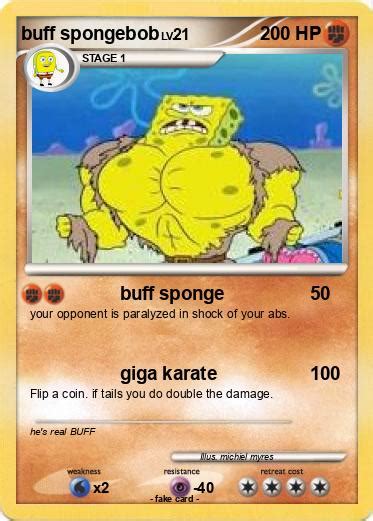Pokémon Buff Spongebob 10 10 Buff Sponge My Pokemon Card