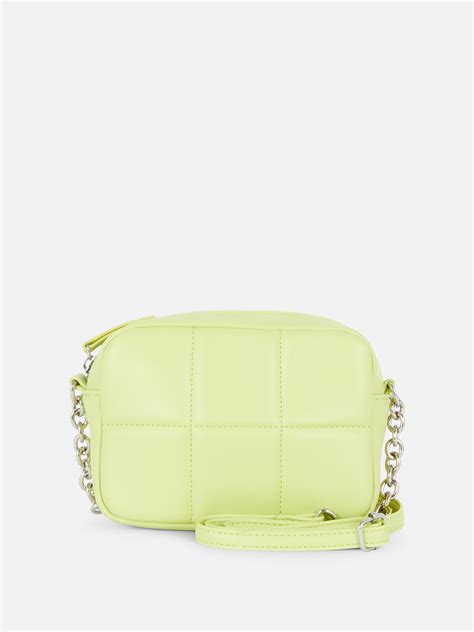 Quilted Faux Leather Crossbody Bag Penneys