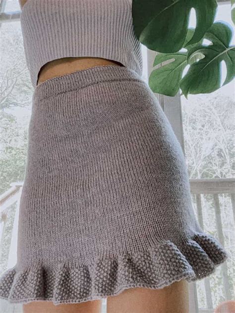 flared skirt knitting pattern ph