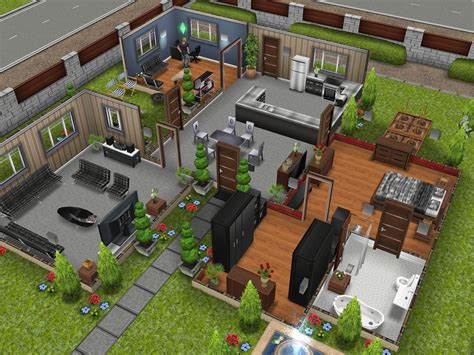 Designer Home Sims Freeplay Houses Sims House Plans Sims Freeplay