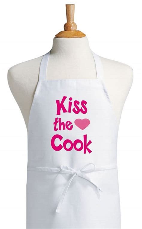 Cute Kiss The Cook Kitchen Apron Vintage Cooking Aprons