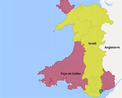 Le danemark revient de loin ! Pays de Galles - Voyages - Cartes