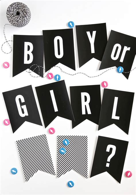 Gender Reveal Party Ideas Free Printables For Gender Reveal Baby Shower