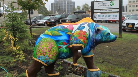 Colorful Bear Statues Spring Up In Alaskas Largest City Wjla