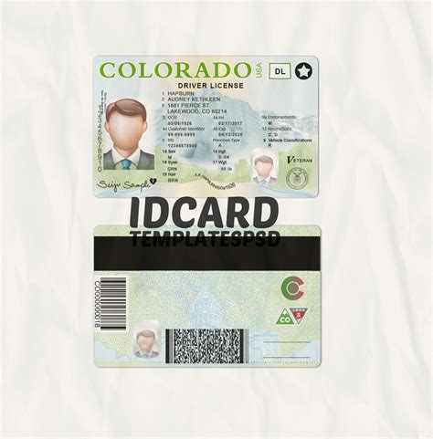 Colorado Driver License Psd Id Card Templates Psd
