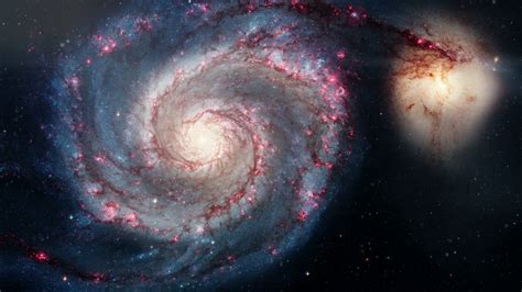 Rotating Spiral Galaxy Deep Space Exploration Star Fields And Nebulas