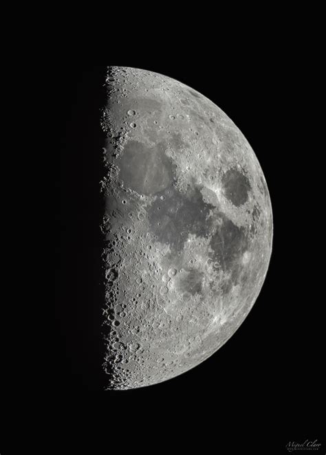 Half Of The Moon And Lunar X In A Craters Show