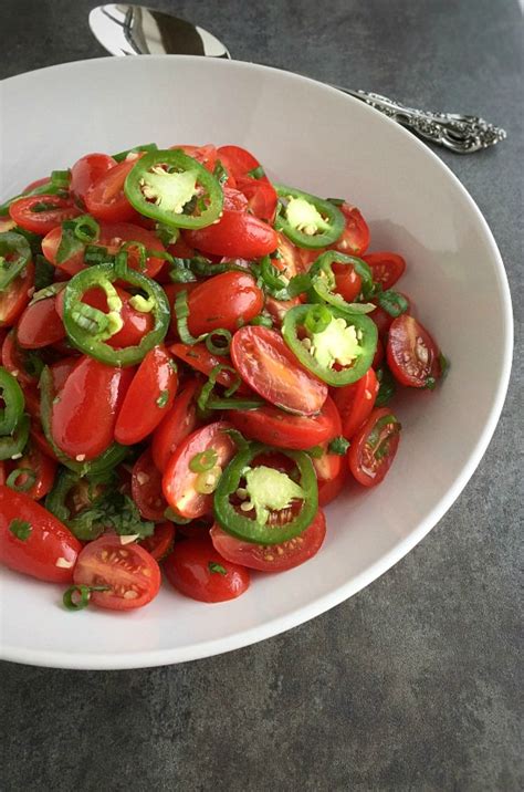 Spicy Marinated Tomatoes Healthier Dishes