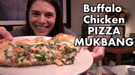 Buffalo Chicken Pizza 먹방 Mukbang Youtube