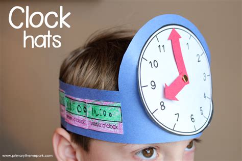 Telling time to the hour. Time Activities for First Grade - Primary Theme Park