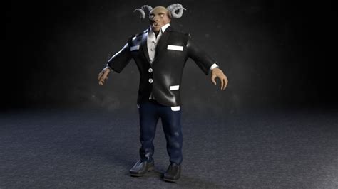 3d Model Human Demon Troll Vr Ar Low Poly Cgtrader