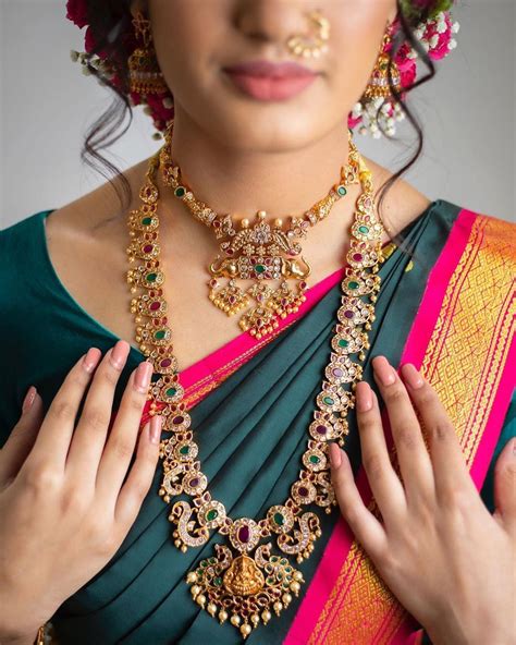 Latest Long Necklace Designs For South Indian Brides • South India