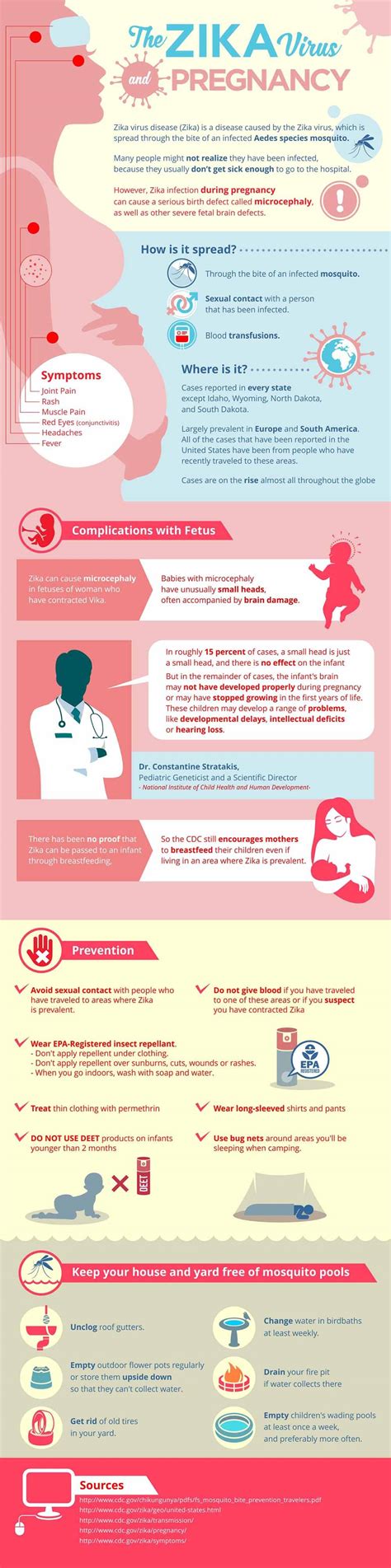 the zika virus and pregnancy infographic