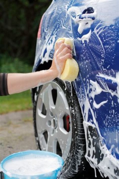 And rinse the sponge often. Car Washing Tips and Tricks | ThriftyFun