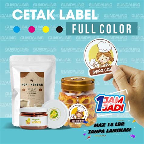 Cetak Label Full Color