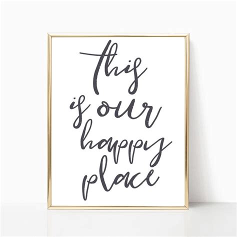 This Is Our Happy Place Printable Print Sign Home Decor Etsy