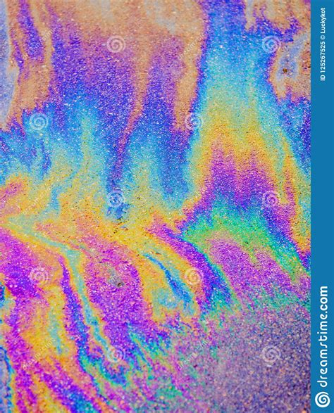 Oil Slick Vibrant Colored Texture Abstract Background
