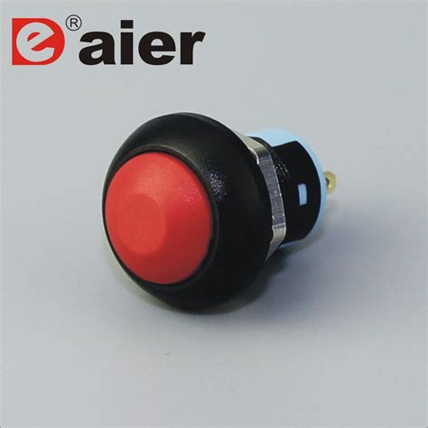 China Ip67 12mm On Off Plastic Waterproof 2 Pin Push Button Switch
