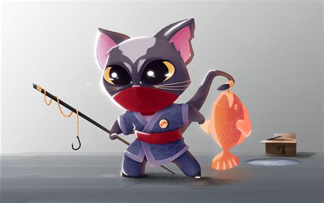 Artstation Lucius The Ninja Cat Character Design Challenge
