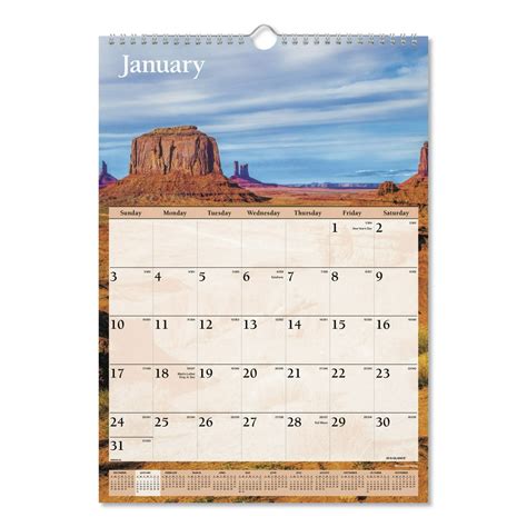 At A Glance Scenic Monthly Wall Calendar 12 X 17 2021 Dmw20028