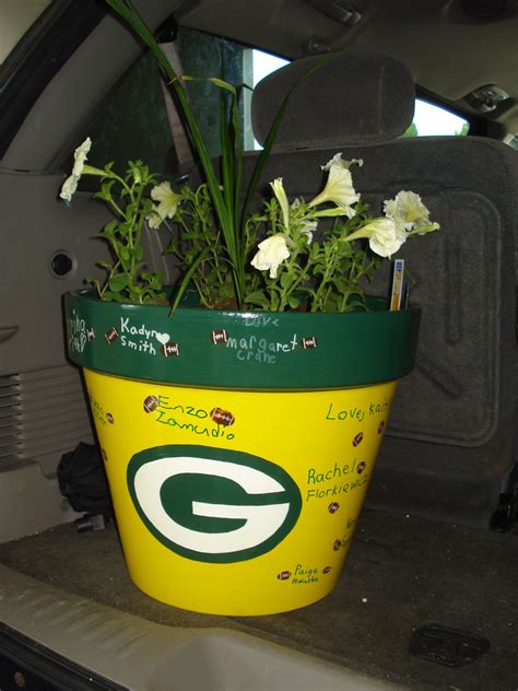 Janus films 215 park ave. Green Bay Packers flower pot for a teacher gift. NOT a ...
