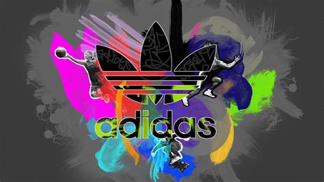 Colorful Adidas Logo 1920 X 1080 Hdtv 1080p Wallpaper
