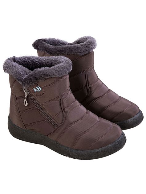 Boutique En Ligne Officielle Women Waterproof Winter Shoes Snow Boots Plush Lined Warm Ankle
