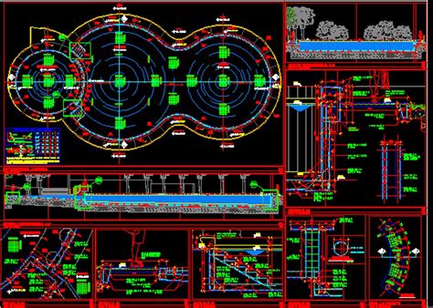 Ganti, balance, tank, ground, tank, gudang, kolam, renang, hardscape. Struktur Kolam Renang Dwg - Ukuran Desain Kolam Renang ...