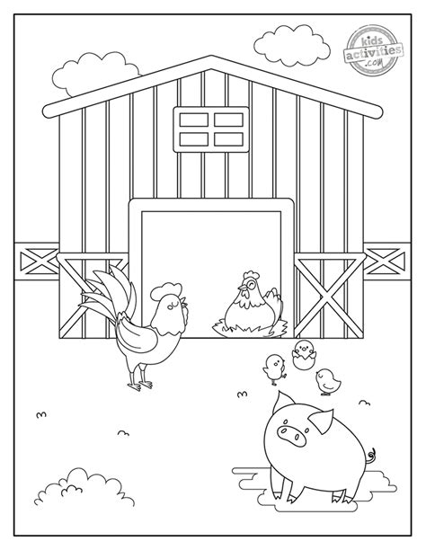 Fun And Free Farm Animal Printable Coloring Pages Kids Activities Blog